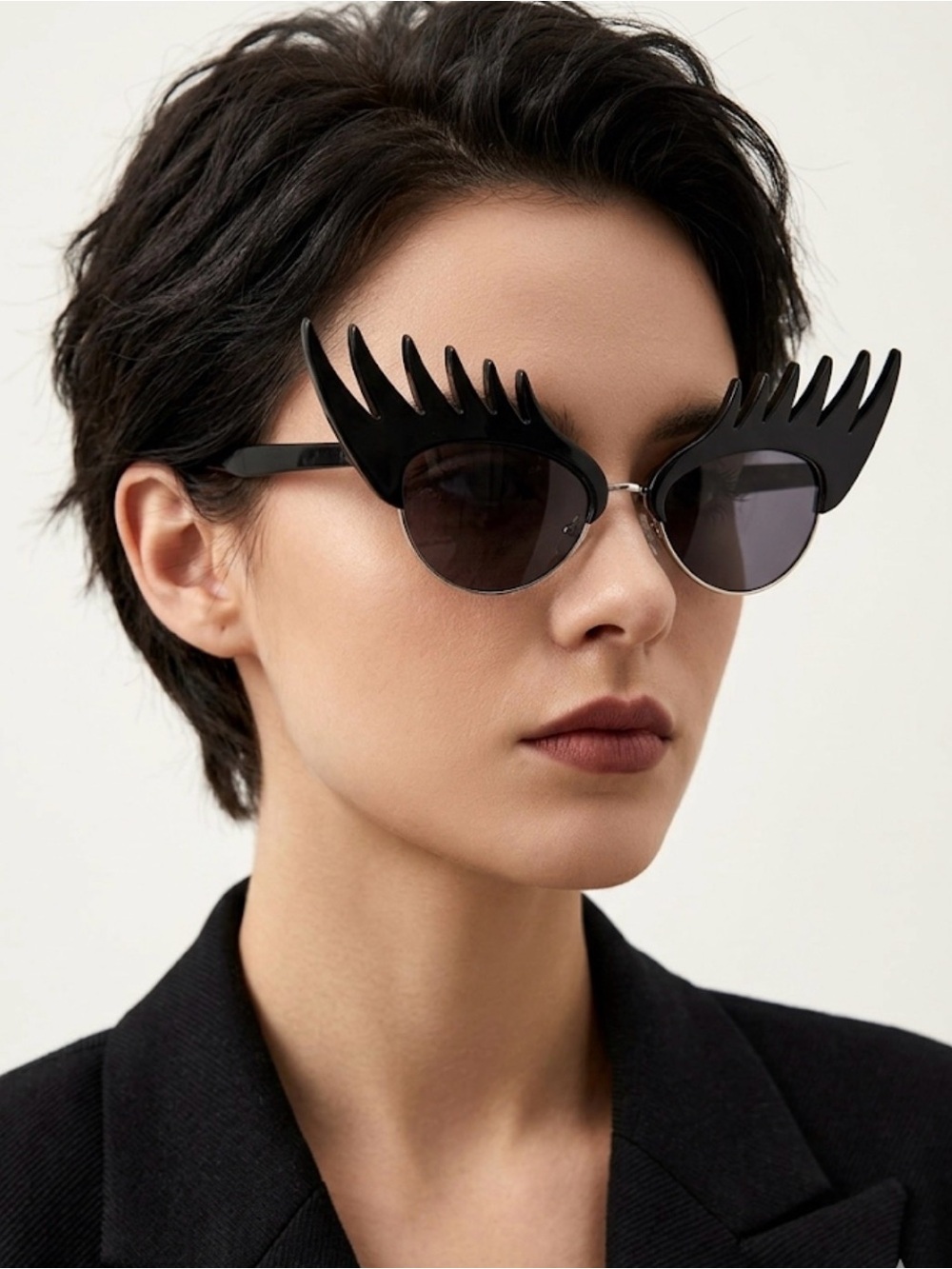 Tatty Devine Eyelash Cat Eye Sunglasses (RARE)